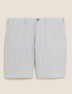 Cotton Rich Stretch Striped Chino Shorts