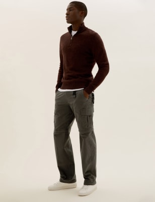 m&s mens casual trousers