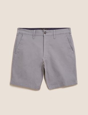 RRP £25 BNWT MENS M&S COLLECTION PURE COTTON TAILORED FIT CHAMBRAY SMART SHORTS