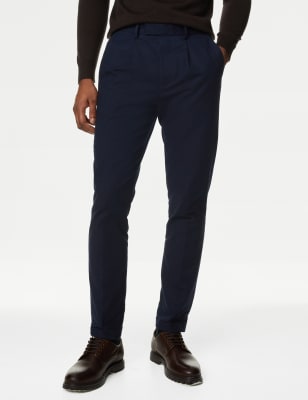 Slim Fit Stretch Chinos, M&S Collection