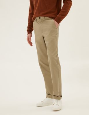 New Mens Marks & Spencer Brown Trousers Waist 42 40 38 36 30 Leg 33 31 29 RRP£45 