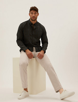 IW RRP £19.99 M&S Collection Regular Fit Chinos with Stormwear™ & Activewaist
