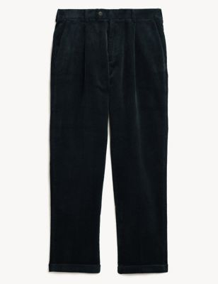 Tapered Fit Corduroy Trousers