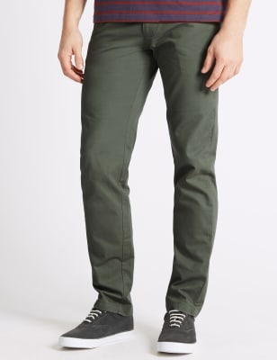 Mens Casual Trousers | Slim & Casual Trousers For Men | M&S