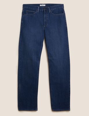 Pure Cotton Straight Fit Jeans