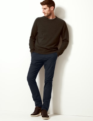 m&s slim fit chinos