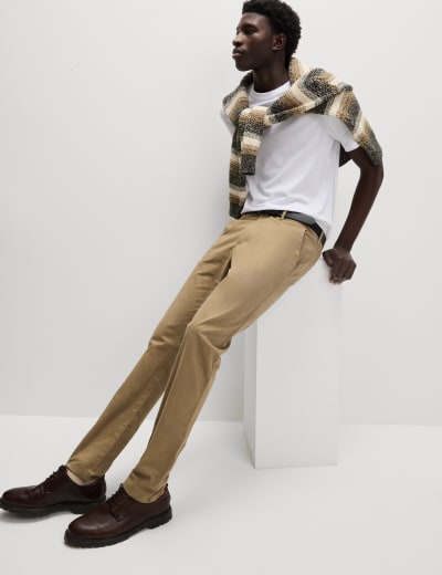 Skinny Fit Stretch Chinos M S Collection M S