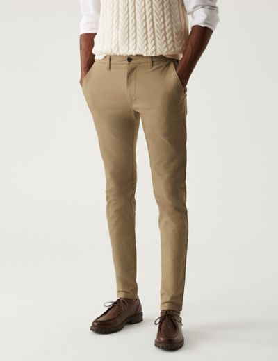 Skinny-fit Stretch-cotton Chino Pants