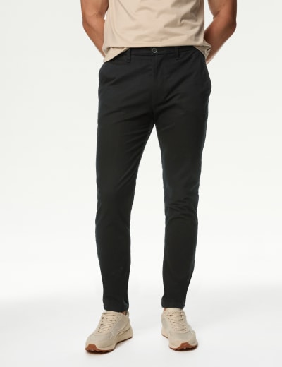 Slim Fit Stretch Chinos, M&S Collection