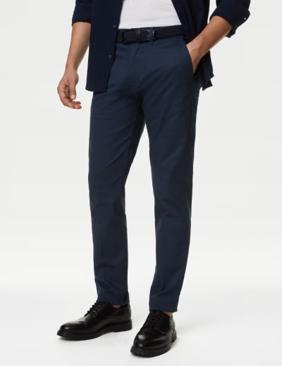 Skinny Fit Stretch Chinos M S Collection M S