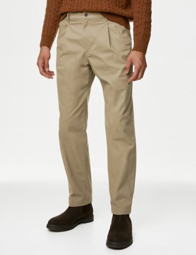 3-Pack Men's Flex Stretch Slim Fit Cotton Everyday Chino Pants (31