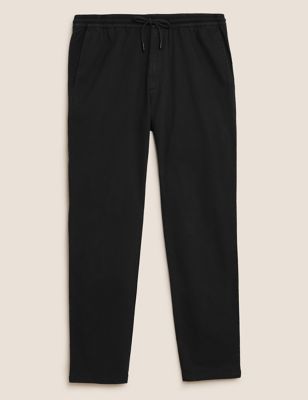 Straight Fit Lightweight Stretch Trousers