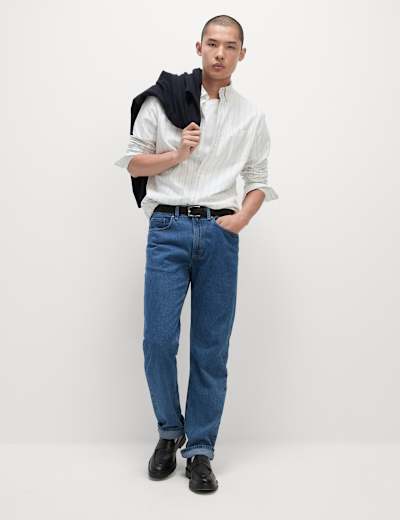 M&s blue harbour jeans store