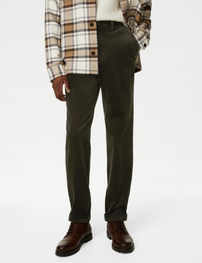 Mens luxury corduroy trousers online