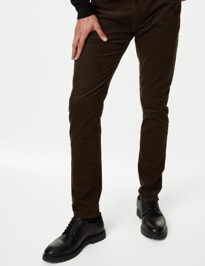 Slim Fit Corduroy 5 Pocket Trousers
