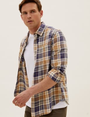 mens checked shirts uk