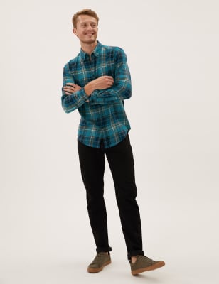 Men's Long-Sleeved Shirts | M\u0026S