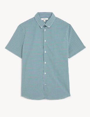 m&s mens short sleeve summer shirts
