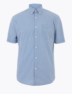 m&s checked shirt