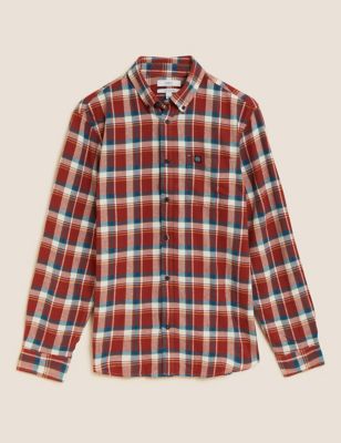 Pure Cotton Flannel Check Shirt