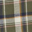 Pure Cotton Flannel Check Shirt - khaki