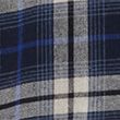 Pure Brushed Cotton Check Shirt - blue