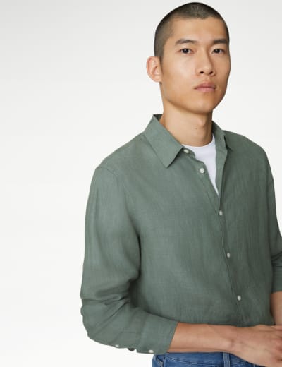 Marks and spencer mens short hotsell sleeve casual shirts