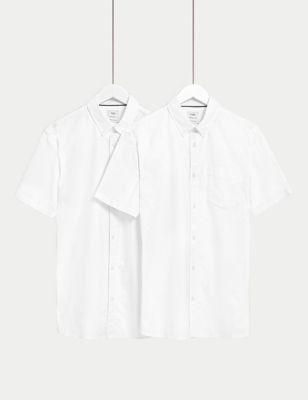 2 Pack Pure Cotton Oxford Shirts