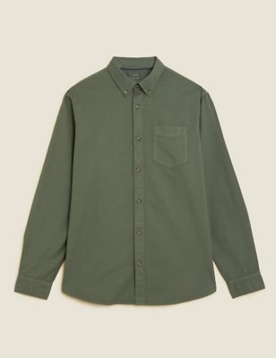 Pure Cotton Garment Dyed Oxford Shirt