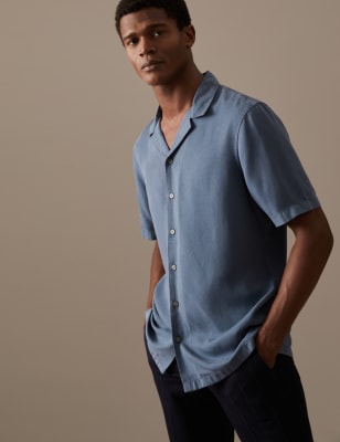 mens short sleeve shirts marks and spencer