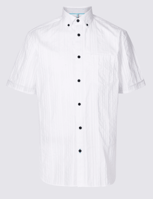 Текстурированная мужская рубашка с карманом