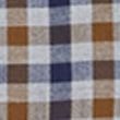 Brushed Cotton Check Shirt - burntorange