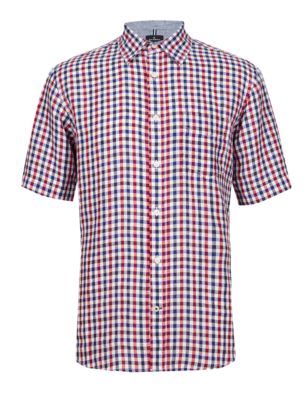 Men's Casual Shirts | Short Sleeve Shirts | M&S