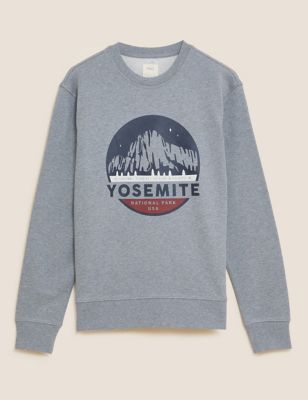 Pure Cotton Yosemite Graphic Sweatshirt