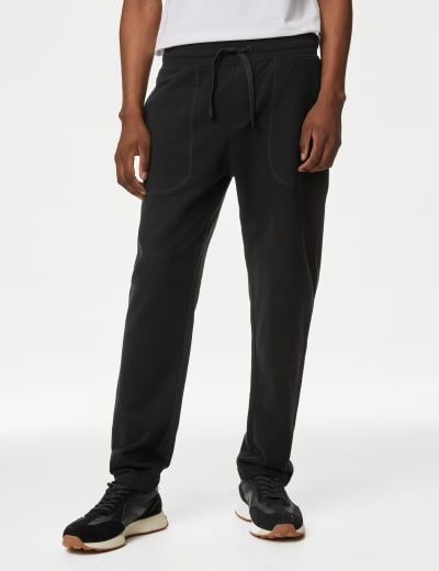 Cotton Rich Straight Leg Joggers, M&S Collection