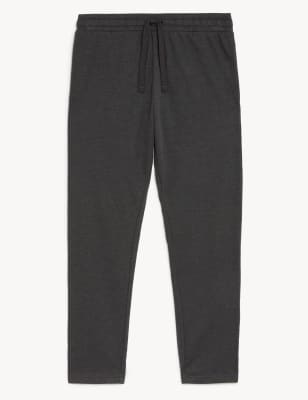 m&s cotton straight leg joggers