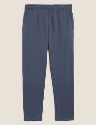 m&s cotton straight leg joggers