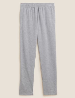 m&s cotton straight leg joggers