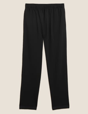 m&s cotton straight leg joggers