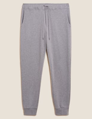 m&s cotton straight leg joggers