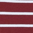 Pure Cotton Double Knit Striped T-Shirt - burgundy