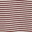 Pure Cotton Striped T-Shirt - burgundy