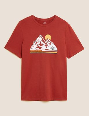 Pure Cotton Great Outdoors Graphic T-Shirt