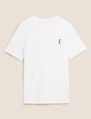 Pure Cotton Golf Graphic T-Shirt
