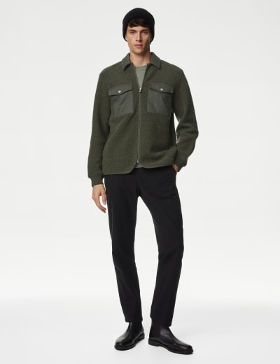 M&s mens fleece jackets sales