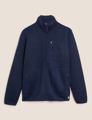 Mens Fleece Jacket Ex M&S Casual Work Wear Warm Zip S M L XL XXL XXXL 