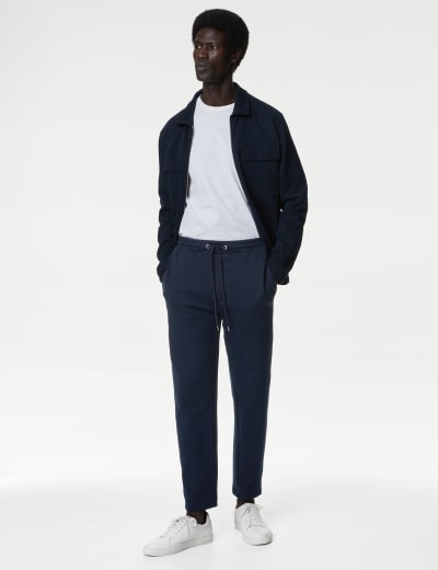 Pure Cotton Straight Leg Joggers M S Collection M S