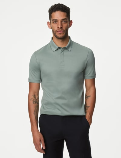 Pure Supima Cotton Polo Shirt Autograph M S