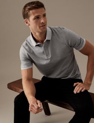 Premium Cotton Jacquard Polo Shirt
