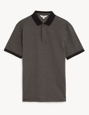 Premium Cotton Jacquard Polo Shirt
